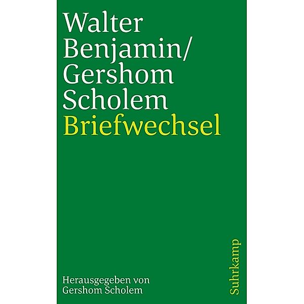 Briefwechsel 1933-1940, Gershom Scholem, Walter Benjamin