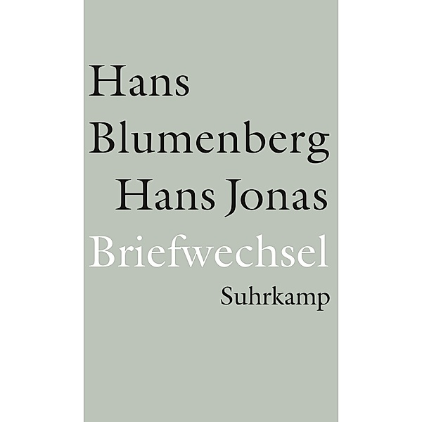 Briefwechsel 1954-1978 und weitere Materialien, Hans Blumenberg, Hans Jonas