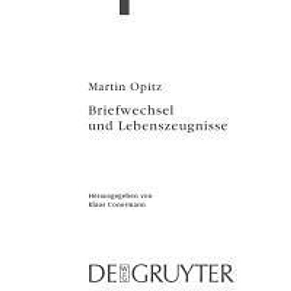 Briefwechsel und Lebenszeugnisse, Martin Opitz
