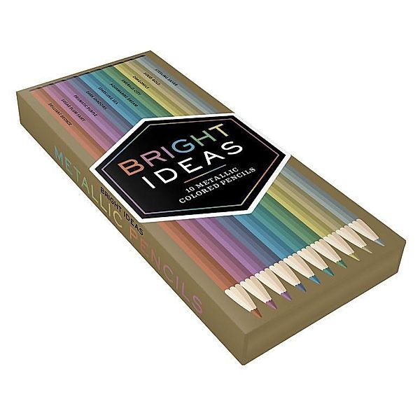 Bright Ideas Metallic Colored Pencils, Chronicle Books