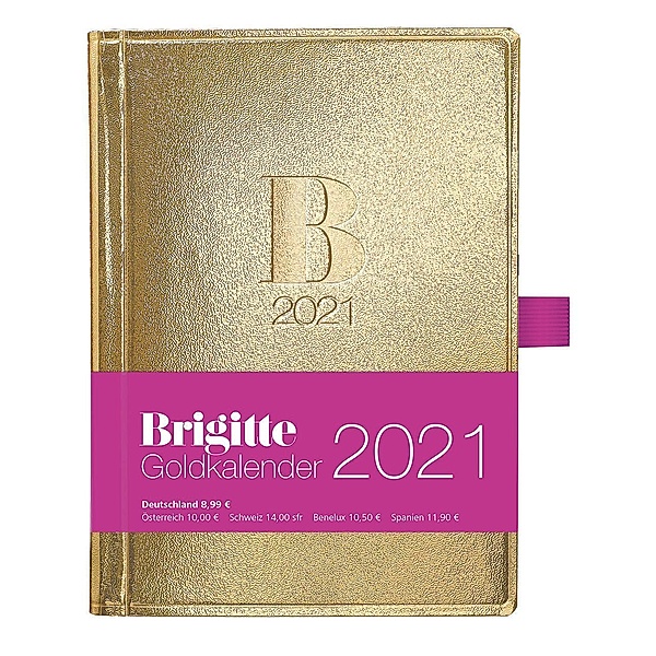 Brigitte Goldkalender 2022 - Buchkalender - Taschenkalender - Lifestyle - 10x14