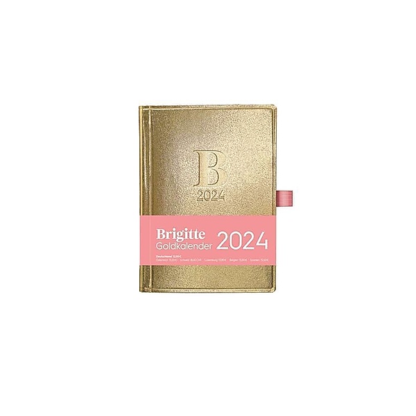 Brigitte Goldkalender 2025 - Buchkalender - Taschenkalender - Lifestyle  - 10x14
