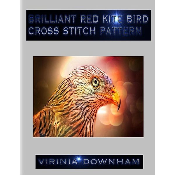 Brilliant Red Kite Bird Cross Stitch Pattern, Virinia Downham