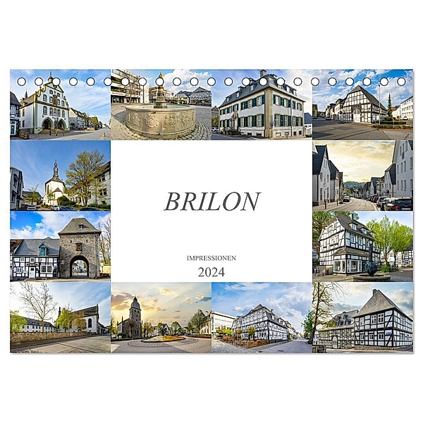 Brilon Impressionen (Tischkalender 2024 DIN A5 quer), CALVENDO Monatskalender, Dirk Meutzner