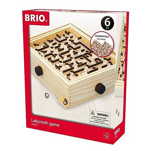 Brio BRIO 34000 Labyrinth - Der schwedische Geschicklichkeits-Klassiker - Für Kinder ab 6 Jahren, BRIO®