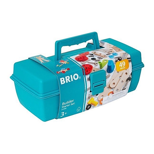 Brio BRIO Builder 34586 Box 49 tlg. - Das kreative Konstruktionsspielzeug aus Schweden - Einsteiger-Set im praktischen Werkzeugkoffer - Für Kinder ab 3 Jahren, BRIO®