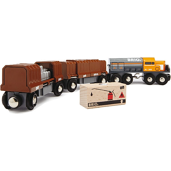 Brio BRIO Diesellok mit Güterwaggons 5-teilig