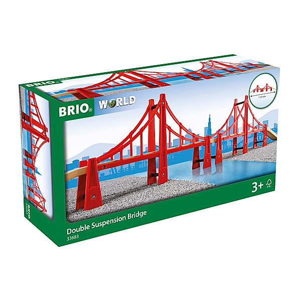 Brio Brio Hängebrücke, Holzeisenbahn-Schienen, BRIO®