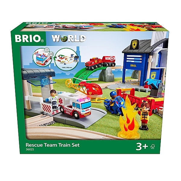 Brio BRIO Polizei und Feuerwehr Set Deluxe