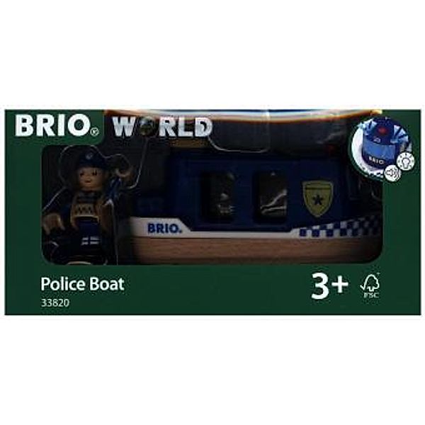 BRIO Polizeiboot mit Licht und Sound, BRIO®