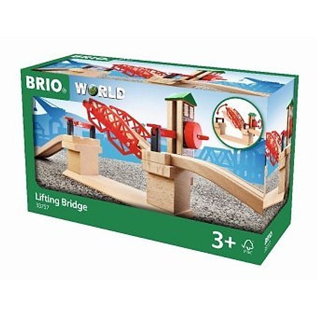 BRIO World 33757 Hebebrücke - Eisenbahnzubehör für die BRIO Holzeisenbahn -  Kleinkinderspielzeug empfohlen für Kinder ab | Weltbild.de