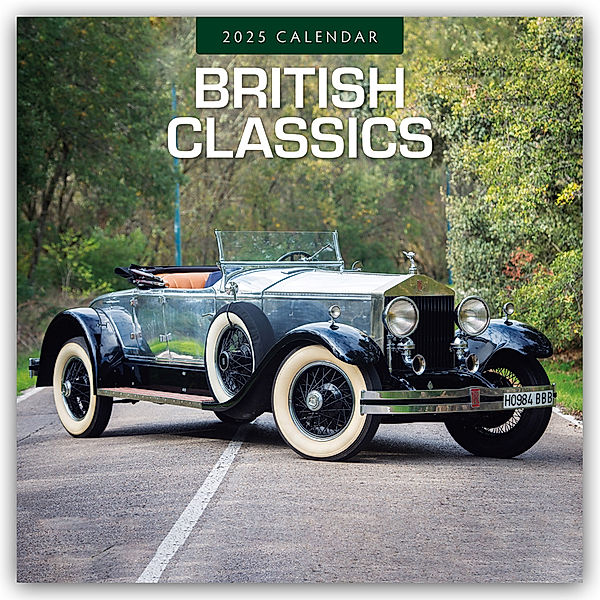 British Classics - Klassische britische Autos 2025 - 16-Monatskalender, Red Robin Publishing Ltd