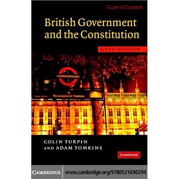 British Government and the Constitution, Colin Turpin