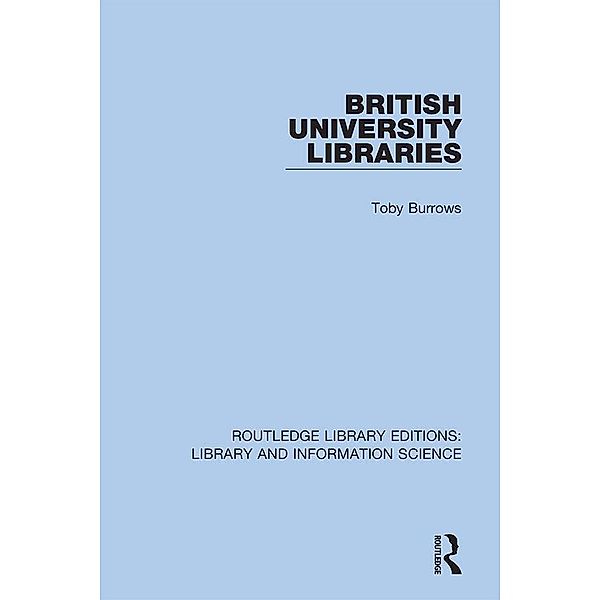 British University Libraries, Toby Burrows