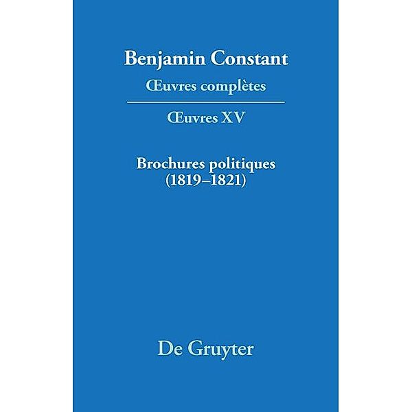 Brochures politiques (1819-1821)