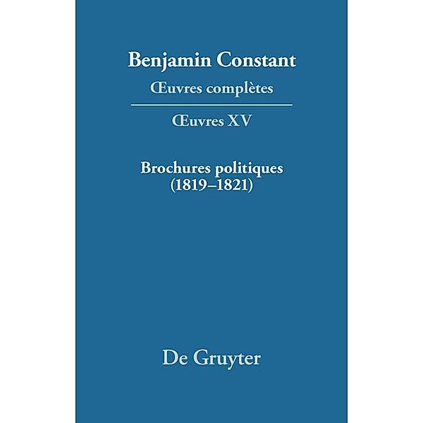 Brochures politiques (1819-1821)