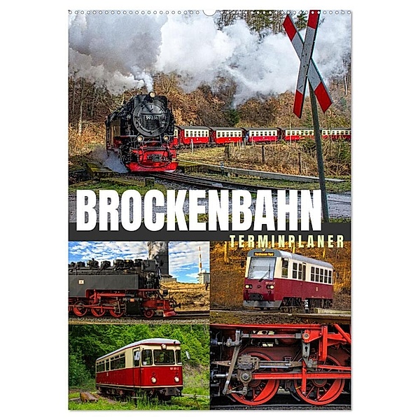 Brockenbahn - Terminplaner (Wandkalender 2025 DIN A2 hoch), CALVENDO Monatskalender, Calvendo, Holger Felix