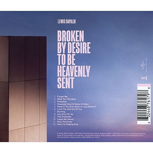 Broken By Desire...(Ltd. Cd Signiert), Lewis Capaldi