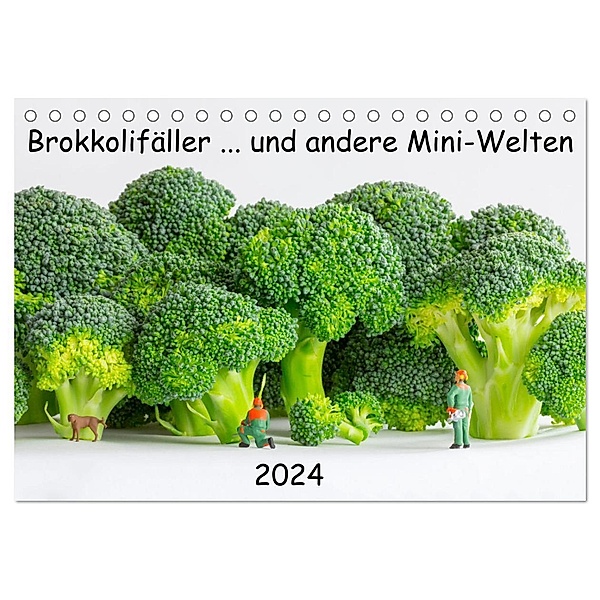 Brokkolifäller ... und andere Mini-Welten (Tischkalender 2024 DIN A5 quer), CALVENDO Monatskalender, Michael Bogumil