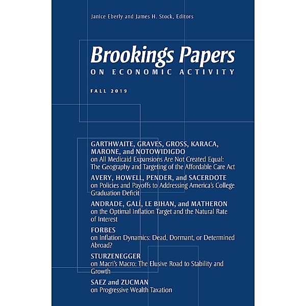 Brookings Papers on Economic Activity: Fall 2019 / Brookings Institution Press