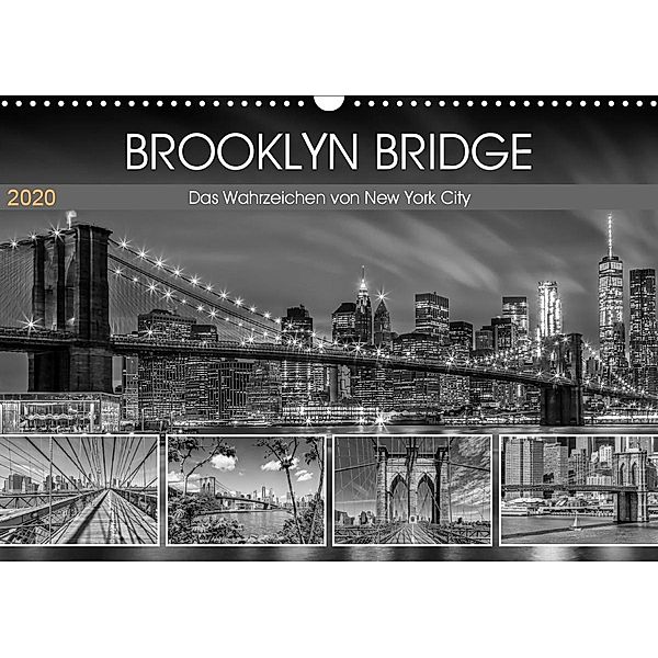 BROOKLYN BRIDGE Das Wahrzeichen von New York City (Wandkalender 2020 DIN A3 quer), Melanie Viola