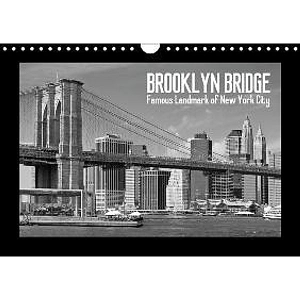 BROOKLYN BRIDGE-Famous Landmark of New York City / NL - Version (Wandkalender 2015 DIN A4 vertikaal), Melanie Viola