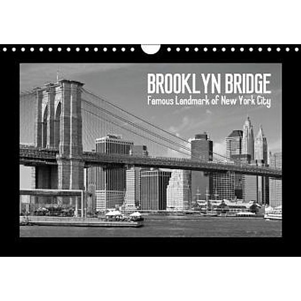 BROOKLYN BRIDGE Famous Landmark of New York City (UK-Version) (Wall Calendar 2014 DIN A4 Landscape), Melanie Viola