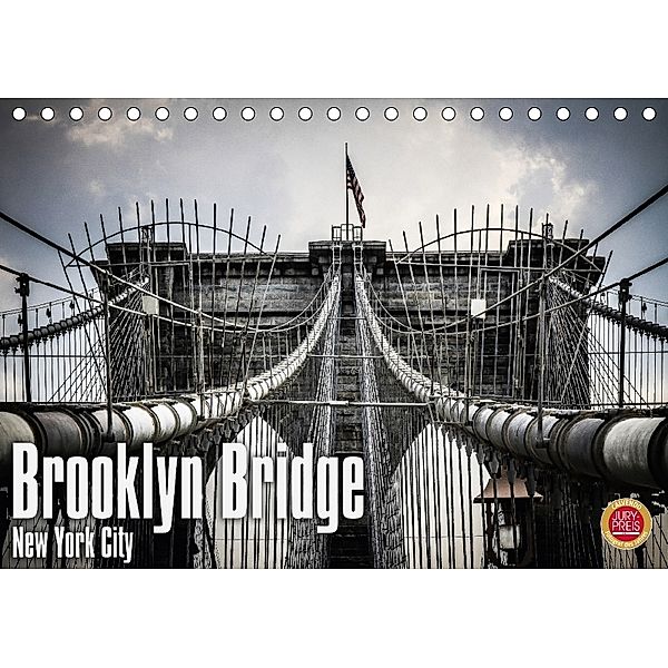 Brooklyn Bridge - New York City (Tischkalender 2018 DIN A5 quer), Oliver Pinkoss