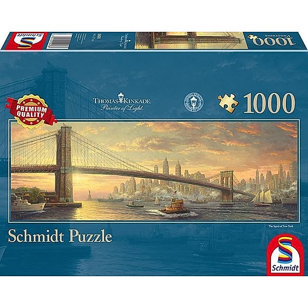 SCHMIDT SPIELE Brooklyn Bridge, New York (Puzzle), Thomas Kinkade