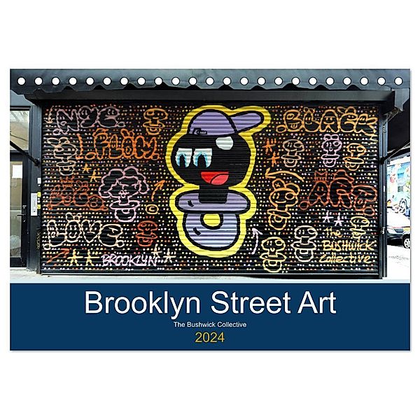 Brooklyn Street Art (Tischkalender 2024 DIN A5 quer), CALVENDO Monatskalender, Rainer Grosskopf