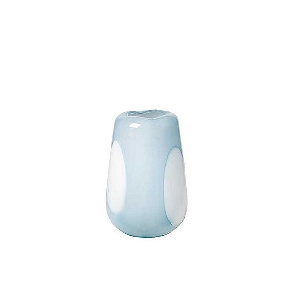 Broste copenhagen Vase 'Ada Dot' Plein Air Light Blue