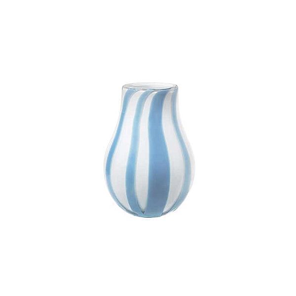 Broste copenhagen Vase 'Ada Stripe' Plein Air Light Blue
