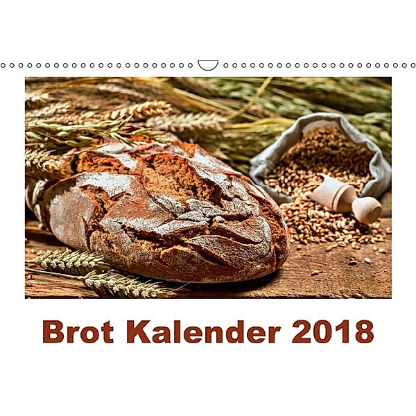 Brot Kalender 2018 (Wandkalender 2018 DIN A3 quer), Atlantismedia