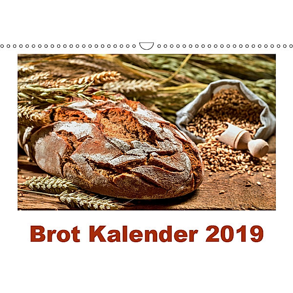 Brot Kalender 2019 (Wandkalender 2019 DIN A3 quer), Atlantismedia