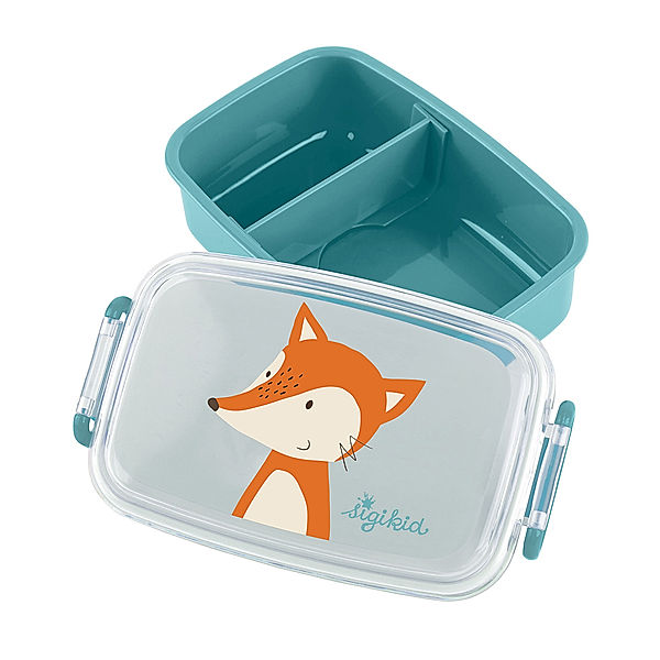 Sigikid Brotdose FUCHS (17,5x9x5cm) in blau