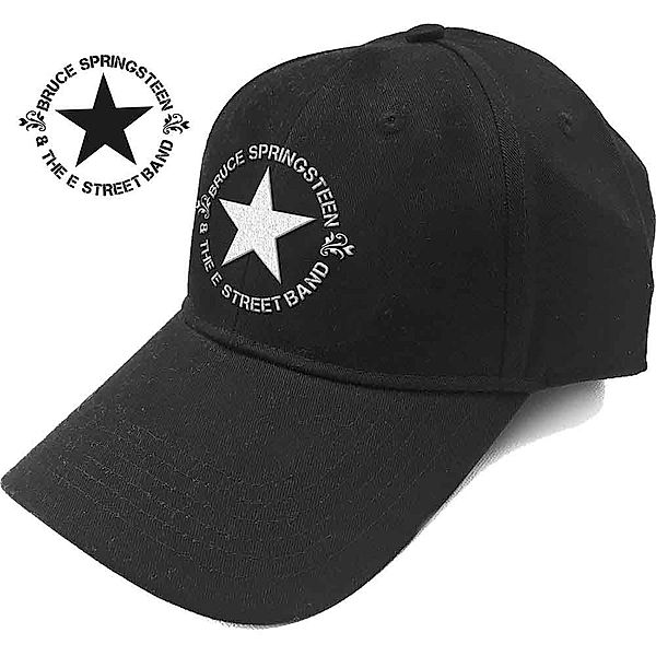 Bruce Springsteen Baseball Cap, Circle Star Logo, Farbe: schwarz (Fanartikel)