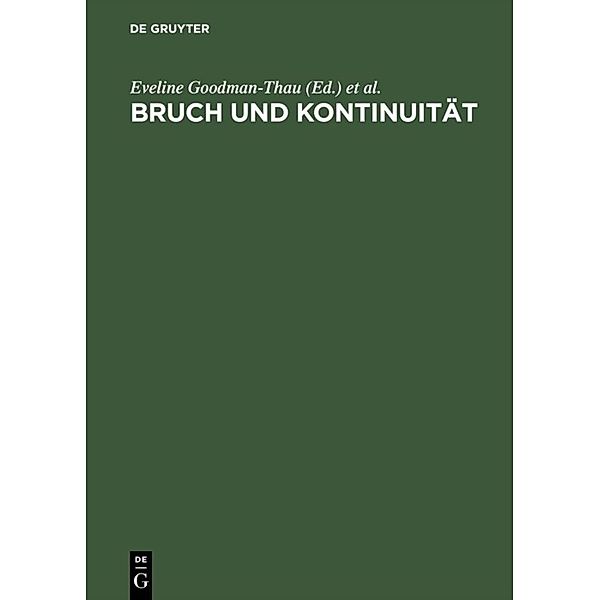 Bruch und Kontinuität