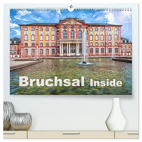 Bruchsal Inside (hochwertiger Premium Wandkalender 2025 DIN A2 quer), Kunstdruck in Hochglanz, Calvendo, Claus Eckerlin