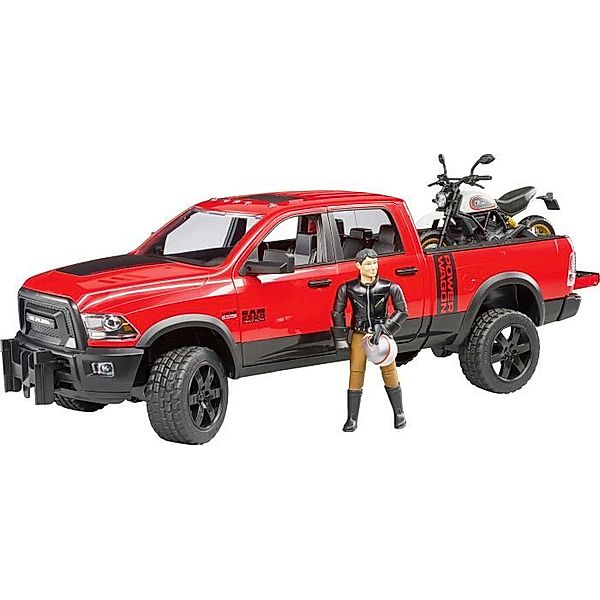 Bruder Bruder 02502 Ram 2500 Power Wagon mit Scrambler Ducati