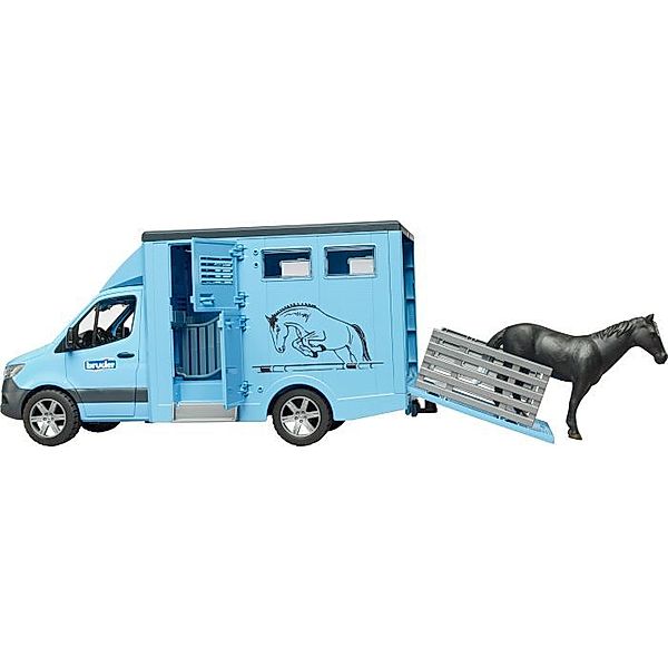 Bruder Bruder 02674 MB Sprinter Tiertransporter mit 1 Pferd