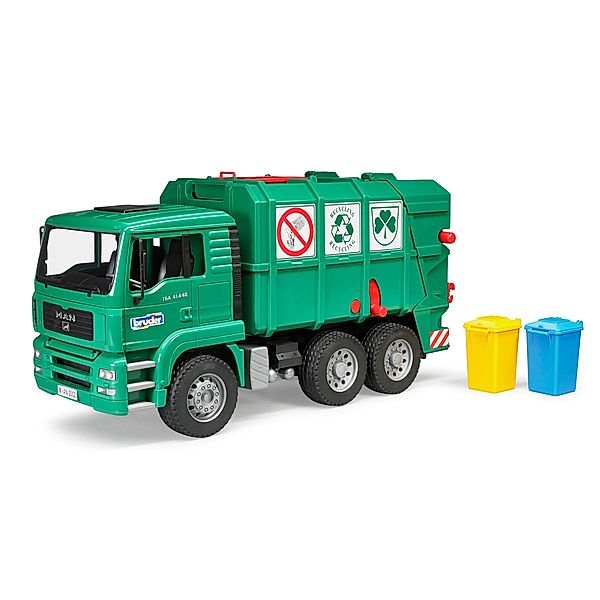 Bruder BRUDER 2764 MAN Müll-LKW Hecklader, grün, Modellfahrzeug, bruder®
