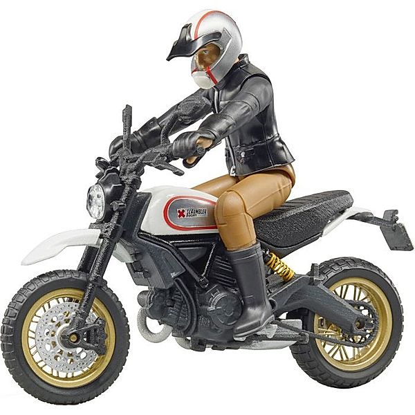 Bruder Bruder 63051 Scrambler Ducati Desert Sled mit Fahrer