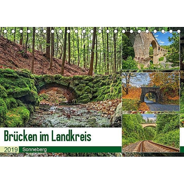 Brücken des Landkreises Sonneberg (Tischkalender 2019 DIN A5 quer)