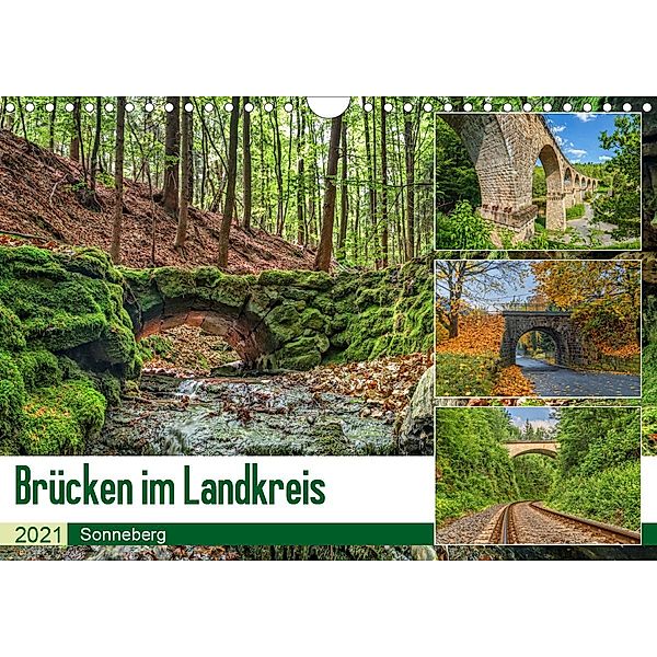 Brücken des Landkreises Sonneberg (Wandkalender 2021 DIN A4 quer), HeschFoto