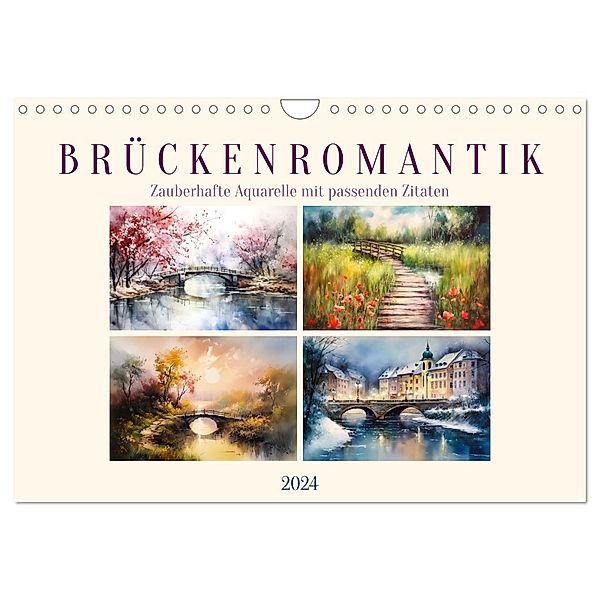 Brückenromantik (Wandkalender 2024 DIN A4 quer), CALVENDO Monatskalender, Sabine Löwer