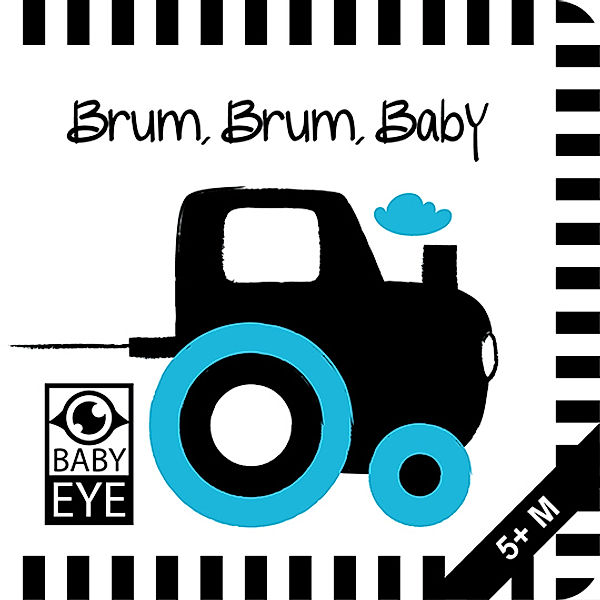 Brum, Brum, Baby: Kontrastreiches Faltbuch für Babys · Kontrastbuch angepasst an Babyaugen · Schwarz Weiß Primärfarben Buch für Neugeborene · Mein erstes Bilderbuch · Montessori Buch, Agnieszka Sawczyn