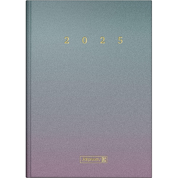 Brunnen 1079512015 Buchkalender Modell 795 (2025) Colour Gradient| 1 Seite = 1 Tag| A5| 352 Seiten| Grafik-Einband| bunt