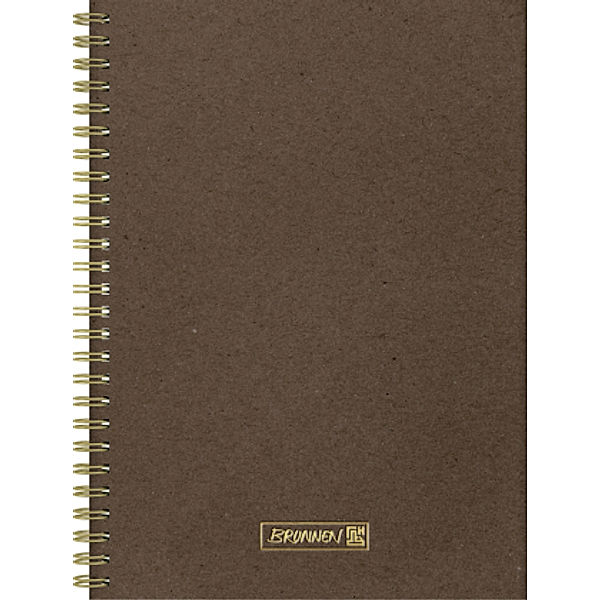 Brunnen Notizbuch Wire-O A5 dotted chocolat