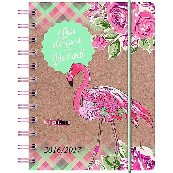 BRUNNEN Schülerkalender/Schüler-Tagebuch 2016/17 Flamingo