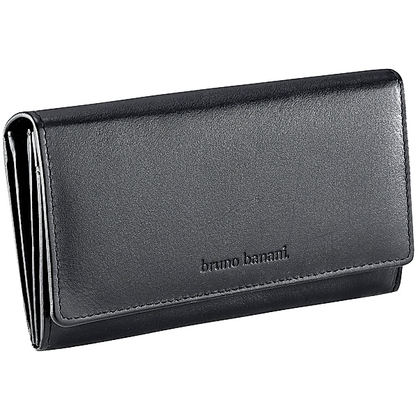 Echtleder schwarz Elegance Geldbörse Banani Bruno Farbe: